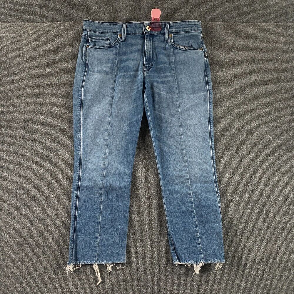 FRED by FRED SEGAL Womens Jeans CUT CAPRI Size 31 Blue Light Wash
